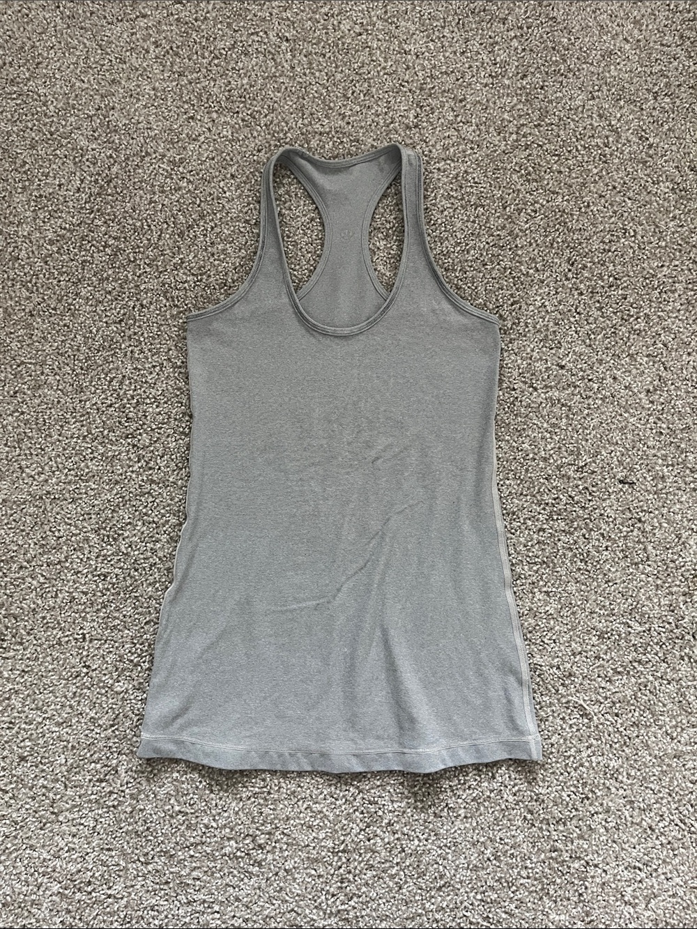 Lululemon Ghost Blurred Grey Cool Racerback Tank Size 4